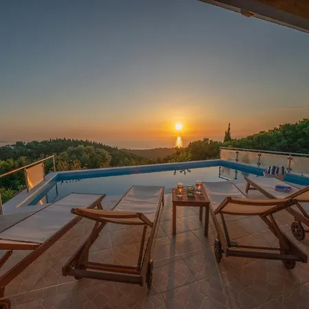 Stone Eriphyle ,private With Sunset View!! Villa Fiskardo